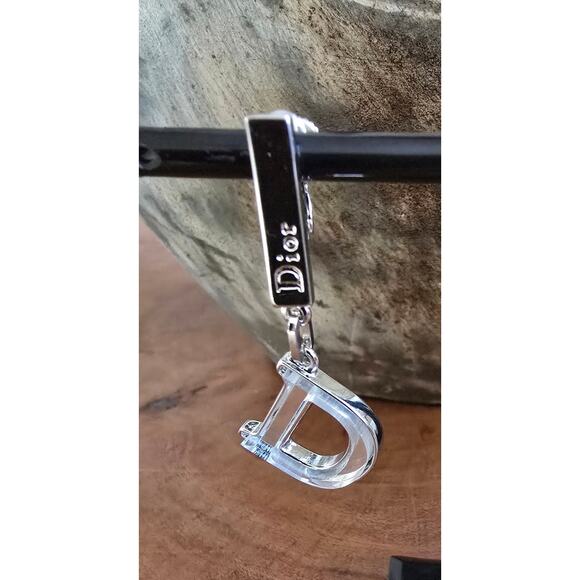 NWB Christian Dior D logo earrings - Picture 2 of 3